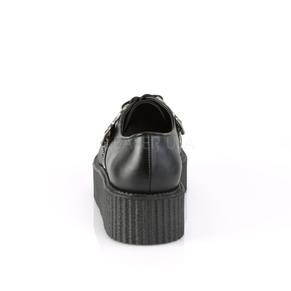 Mens Goth Platform Brass Knuckles Creeper Shoes - Picture 4 of 5